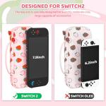 Pink Strawberry Case for Nintendo Switch 2