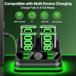 OIVO Xbox Controller Rechargeable Battery Pack Kit