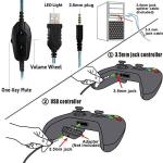 Stynice Wired Gaming Headset with Noise Cancelling Mic