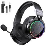 KAPEYDESI Wireless Gaming Headset with RGB Lights