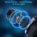 KAPEYDESI Wireless Gaming Headset with RGB Lights
