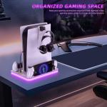 PS5 Charger Dock with RGB Lighting and Stand
