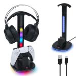 RGB Gaming Headset Stand with Charging Station