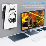 Sturdy PS5 Wall Mount with Controller Holder