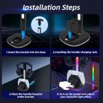 RGB Gaming Headset Stand with Charging Station