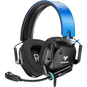 WESEARY Wired Gaming Headset with 3D Stereo Sound