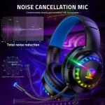 Pacrate RGB Gaming Headset for PS4/Xbox/PC/Nintendo