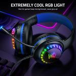 Pacrate RGB Gaming Headset for PS4/Xbox/PC/Nintendo
