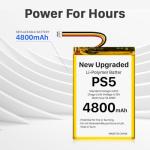 2-Pack PS5 Controller Replacement Batteries with Toolkit