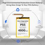 2-Pack PS5 Controller Replacement Batteries with Toolkit