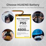 2-Pack PS5 Controller Replacement Batteries with Toolkit