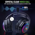 Tatybo Wireless Gaming Headset with 7.1 Surround Sound