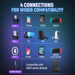 Tatybo Wireless Gaming Headset with 7.1 Surround Sound