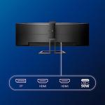 Philips 49" Curved Dual QHD Monitor with Webcam