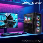 STGsivir Gaming PC Bundle with 24" Monitor
