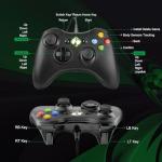 Ergonomic USB Controller for Xbox 360 and PC