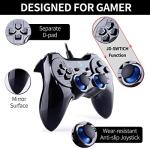 ZD-V+ Vibration-Feedback Wired Gamepad Controller - Black