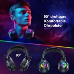 Vakedy HW10 Wireless Gaming Headset with RGB