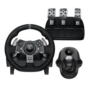 Logitech G920 Racing Wheel, Pedals, & Shifter Bundle