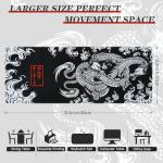 EFISH Large Gaming Mouse Mat with Non-Slip Base