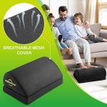 AMERIERGO Adjustable Memory Foam Foot Rest