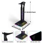 RGB Gaming Headset Stand with USB Chargers