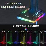 RGB Gaming Headset Stand with USB Chargers