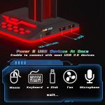 RGB Gaming Headset Stand with USB Chargers