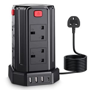 Surge Protector Power Strip with USB Ports