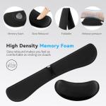 ZIBLY Ergonomic Wrist Rest Keyboard and Mouse Set
