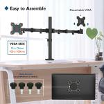 BONTEC Dual Monitor Stand with Adjustable Arms