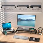 MOOJAY RGB Gaming Monitor Stand with USB Hub