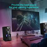 RGB Gaming Speakers with Volume Control for PC