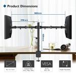 BONTEC Dual Monitor Stand with Adjustable Arms