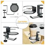 3-in-1 Under Desk Cup & Headphone Holder