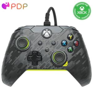 PDP Wired Xbox Controller - Electric Carbon Design