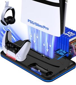 RGB Cooling Stand and Dual Controller Charger for PS5