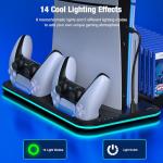RGB Cooling Stand and Dual Controller Charger for PS5