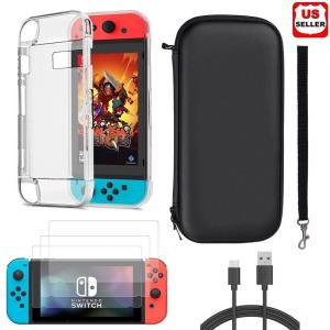 Nintendo Switch Accessory Case and Charger Set