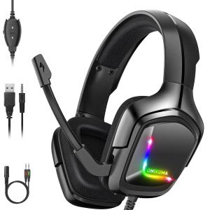 ONIKUMA Gaming Headset with Surround Sound and Mic