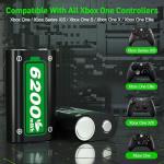 Ukor Fast Charging Battery Packs with Charger for Xbox
