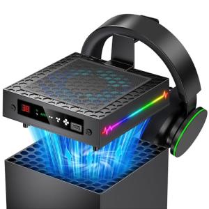 RGB Cooler Fan for Xbox Series X with Stand