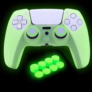 Glow-in-the-Dark PS5 Controller Skin and Caps