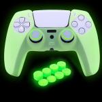 Glow-in-the-Dark PS5 Controller Skin and Caps