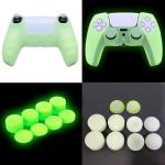 Glow-in-the-Dark PS5 Controller Skin and Caps
