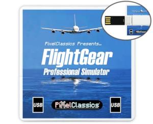 FlightGear Flight Simulator 2023 USB with 600 Aircraft