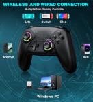Wireless USB Gaming Controller for PC and Switch
