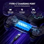 ECHTPower Wireless PS4 Controller with RGB Features