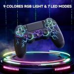 ECHTPower Wireless PS4 Controller with RGB Features