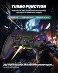 Wireless Pro Controller with RGB Lights and Turbo